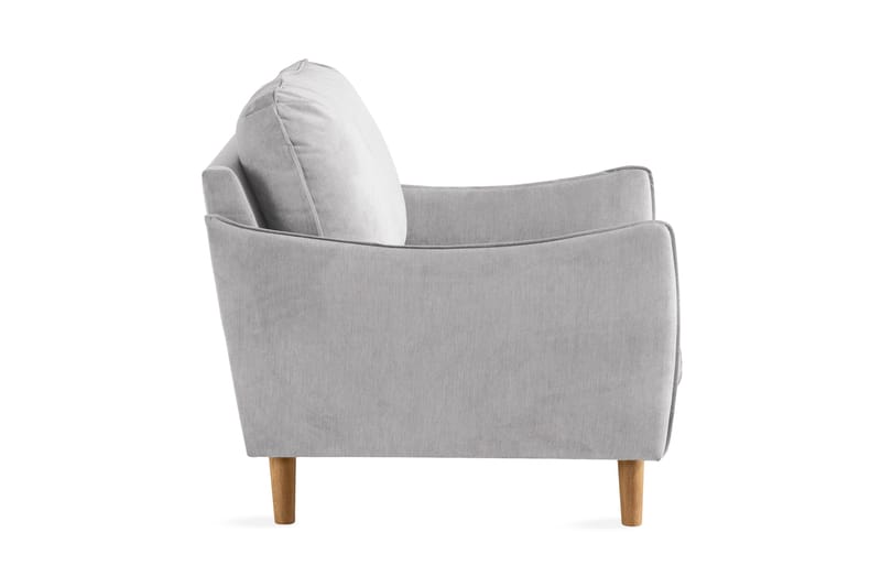 Trend Lyx Lænestol - Lysegrå/Eg - Møbler - Stole & lænestole - Lænestole