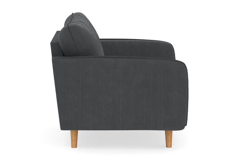 Trend Lyx Lænestol - Mørkegrå Jernbanefløjl - Møbler - Stole & lænestole - Lænestole