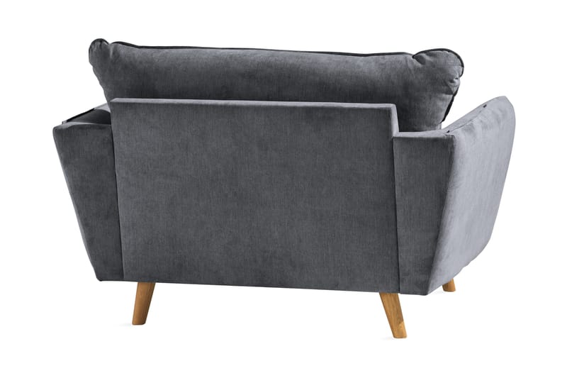 Trend Lyx Lænestol - Mørkegrå/Eg - Møbler - Stole & lænestole - Lænestole