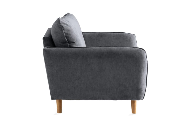 Trend Lyx Lænestol - Mørkegrå/Eg - Møbler - Stole & lænestole - Lænestole