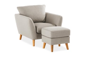Trend Sofagruppe Lænestol med Fodskammel