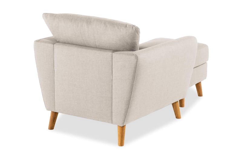 Trend Sofagruppe Lænestol med Fodskammel - Beige - Møbler - Stole & lænestole - Lænestole - Lænestol med fodskammel