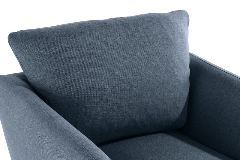 Trend Sofagruppe Lænestol med Fodskammel - Blå - Møbler - Stole & lænestole - Lænestole