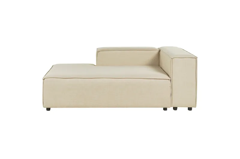 Tunda Chaiselong 119 cm Højre, Beige/Sort