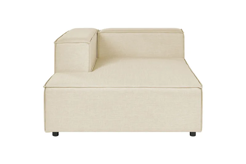 Tunda Chaiselong 119 cm Højre - Beige/Sort - Møbler - Stole & lænestole - Lænestole - Chaiselong lænestol & Divan lænesto