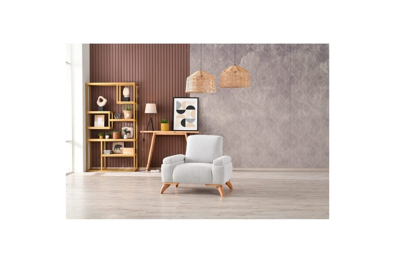 Tylra Lænestol, Grå/Kaffe