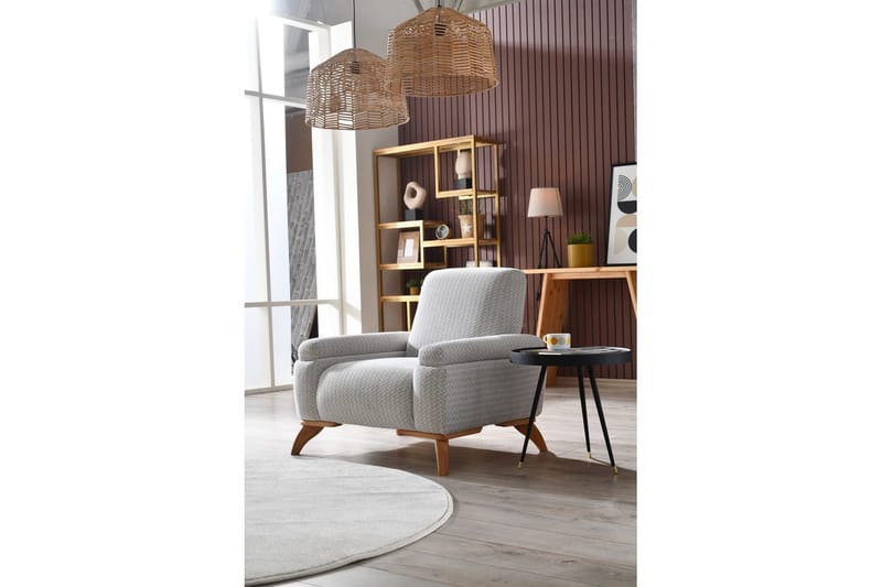 Tylra Lænestol - Grå/Kaffe - Møbler - Stole & lænestole - Lænestole - Lænestol uden armlæn