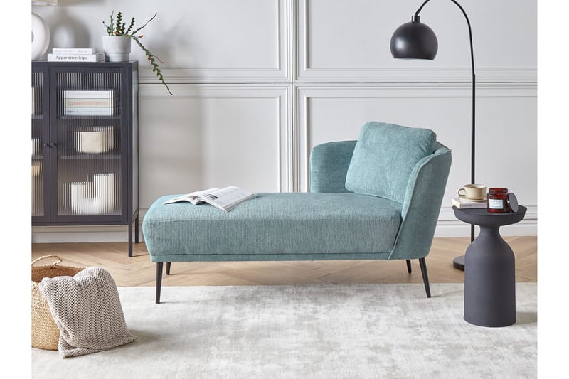 Uklund Chaiselong 148 cm Højre - Blå/Sort - Møbler - Stole & lænestole - Lænestole - Chaiselong lænestol & Divan lænesto