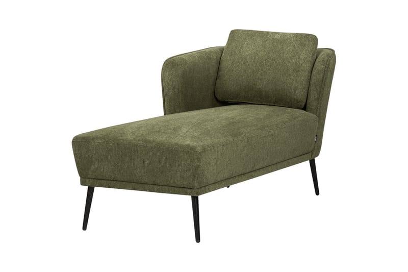 Uklund Chaiselong 148 cm Højre - Sort/Grøn - Møbler - Stole & lænestole - Lænestole - Chaiselong lænestol & Divan lænesto