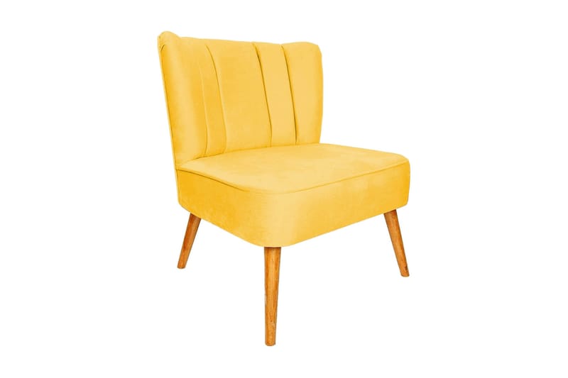 Ullsperger Lænestol med Armlæn, Gul