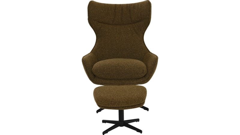 Varric lænestol med skammel - Brun - Møbler - Stole & lænestole - Lænestole - Recliner lænestol