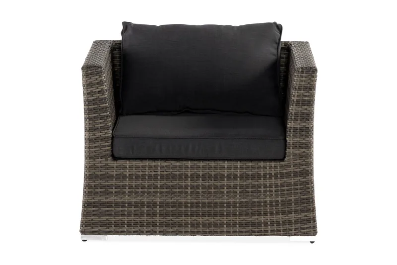 Wisconsin Premium Loungelænestol Polyrattan/Grå - Havemøbler - Loungemøbler - Loungestol udendørs