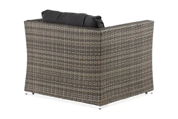 Wisconsin Premium Loungelænestol Polyrattan/Grå - Havemøbler - Loungemøbler - Loungestol udendørs