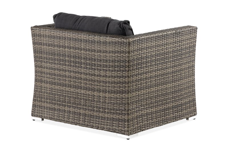Wisconsin Premium Loungelænestol Polyrattan/Grå - Havemøbler - Loungemøbler - Loungestol udendørs