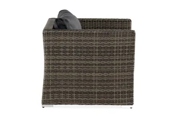 Wisconsin Premium Loungelænestol Polyrattan/Grå - Havemøbler - Loungemøbler - Loungestol udendørs