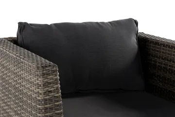 Wisconsin Premium Loungelænestol Polyrattan/Grå - Havemøbler - Loungemøbler - Loungestol udendørs