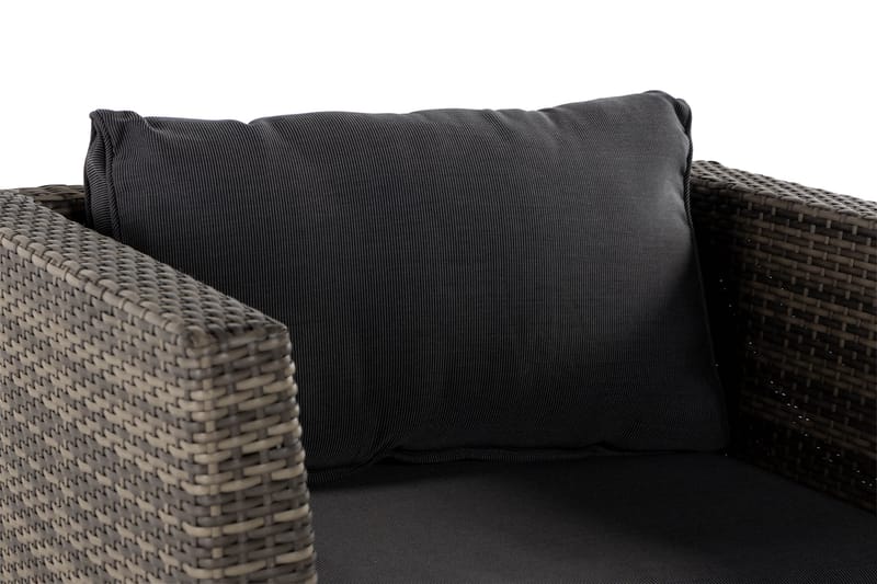Wisconsin Premium Loungelænestol Polyrattan/Grå - Havemøbler - Loungemøbler - Loungestol udendørs