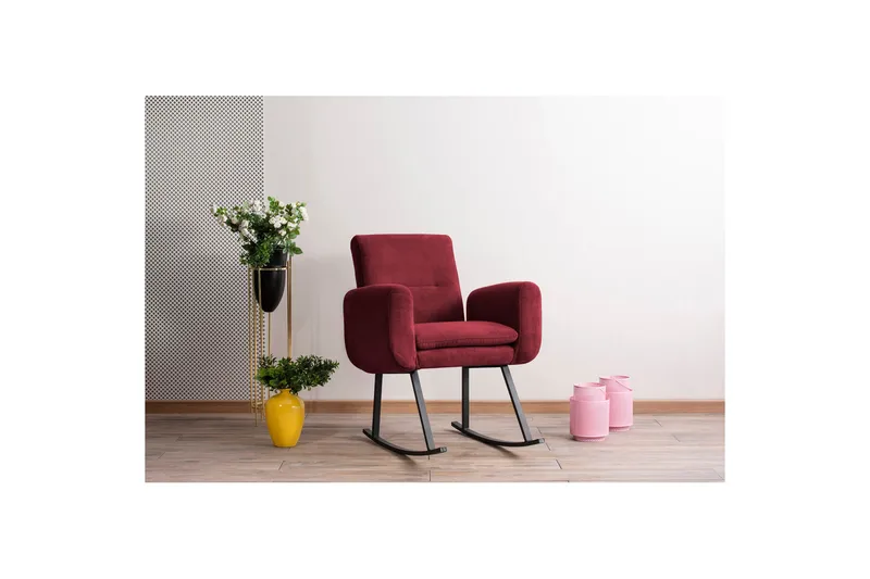 Wyndham Gyngelænestol - Maroon - Møbler - Stole & lænestole - Lænestole