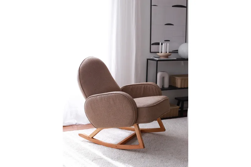 Yoko Lænestol - Brun - Møbler - Stole & lænestole - Gyngestol