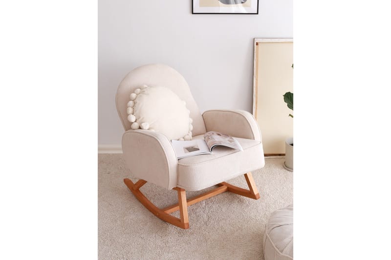 Yoko Lænestol - Hvid - Møbler - Stole & lænestole - Gyngestol