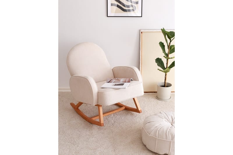 Yoko Lænestol - Hvid - Møbler - Stole & lænestole - Gyngestol