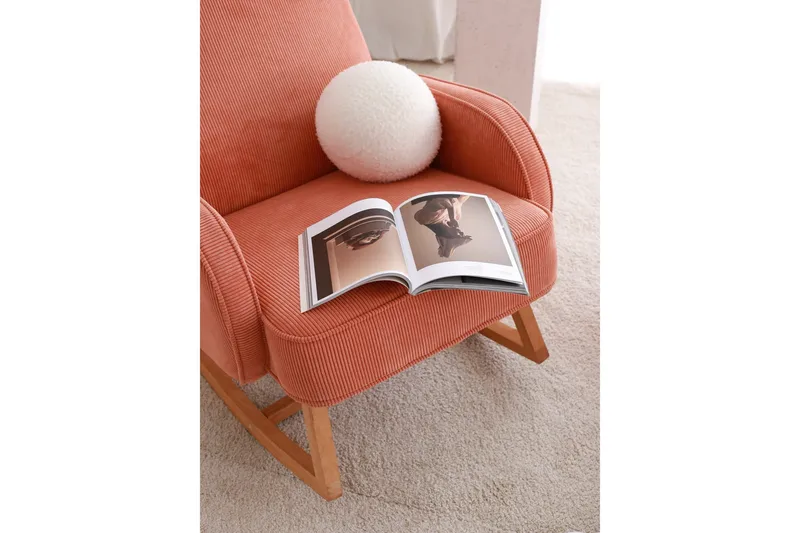 Yoko Lænestol - Koral - Møbler - Stole & lænestole - Gyngestol