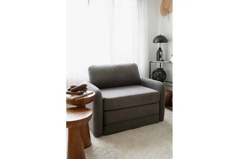 Zalven Sovelænestol - Grå - Møbler - Sofaer - Sovesofaer