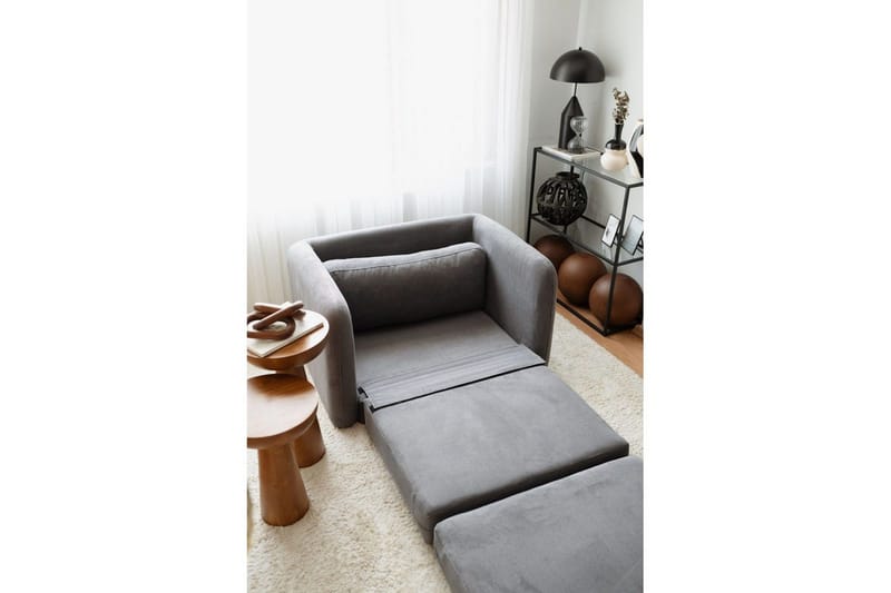 Zalven Sovelænestol - Grå - Møbler - Sofaer - Sovesofaer