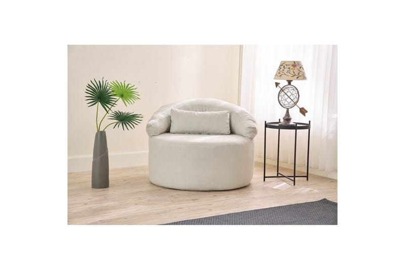 Zevon Lænestol - Creme - Møbler - Stole & lænestole - Lænestole - Lænestol uden armlæn