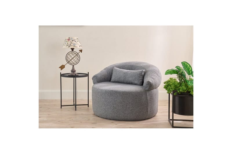 Zevon Lænestol - Grå - Møbler - Stole & lænestole - Lænestole - Lænestol uden armlæn