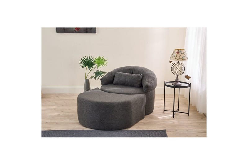 Zevon Sovelænestol - Antracit - Møbler - Sofaer - Sovesofaer