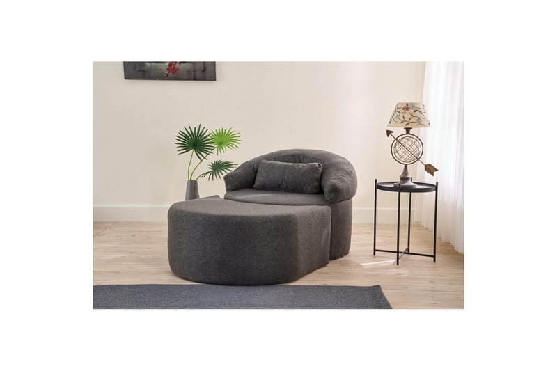 Zevon Sovelænestol - Antracit - Møbler - Sofaer - Sovesofaer
