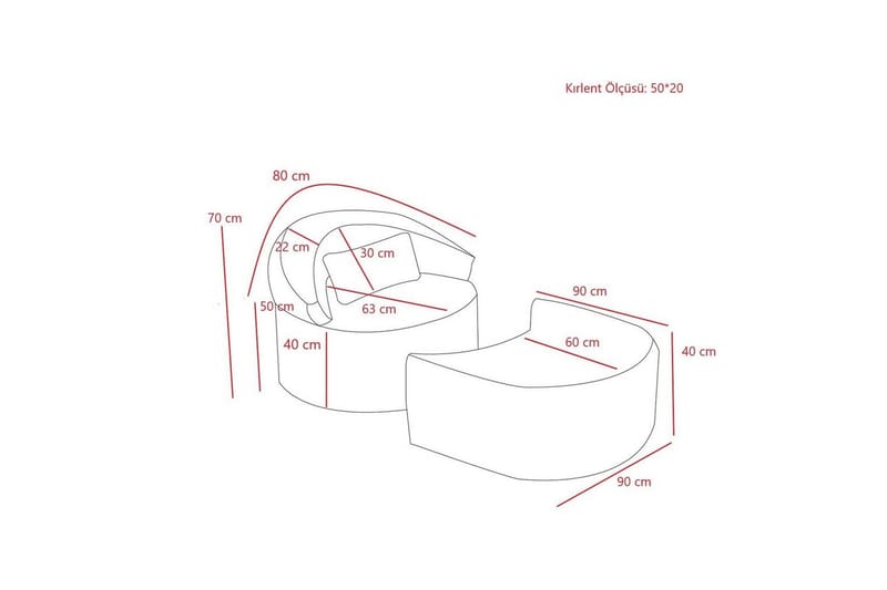 Zevon Sovelænestol - Creme - Møbler - Sofaer - Sovesofaer