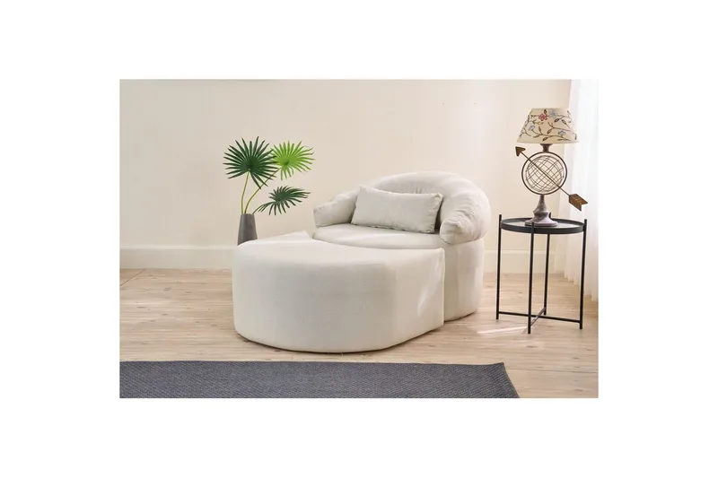 Zevon Sovelænestol - Creme - Møbler - Sofaer - Sovesofaer