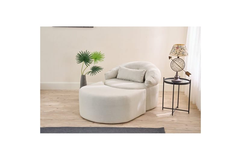 Zevon Sovelænestol - Creme - Møbler - Sofaer - Sovesofaer