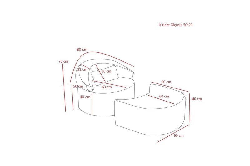 Zevon Sovelænestol - Grå - Møbler - Sofaer - Sovesofaer
