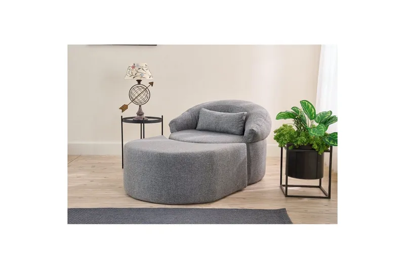 Zevon Sovelænestol - Grå - Møbler - Sofaer - Sovesofaer