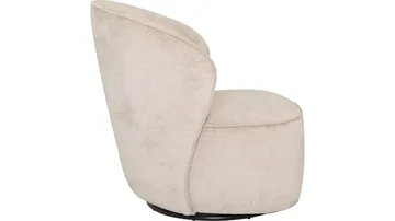 Zorevi lænestol med drejefunktion i stof - Beige - Møbler - Stole & lænestole - Lænestole