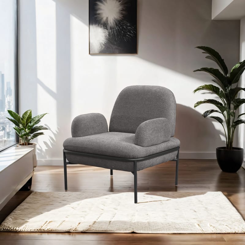 Zyricus lænestol Teddy - Grå - Møbler - Stole & lænestole - Lænestole - Øreklapstol