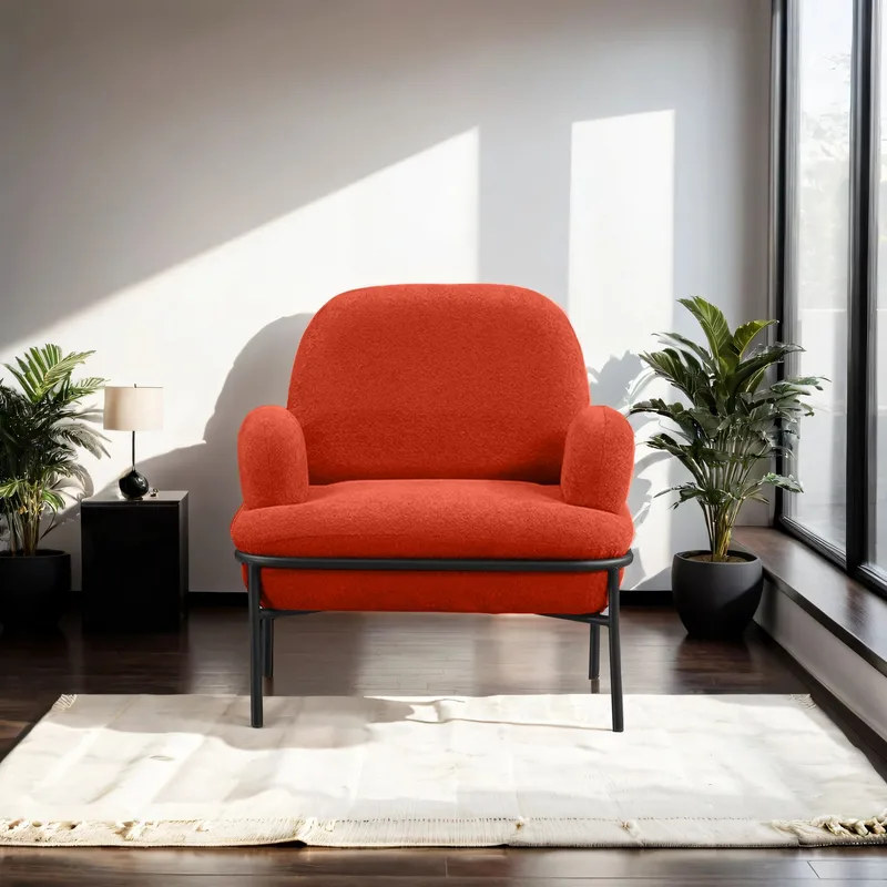 Zyricus lænestol Teddy - Tegl rød - Møbler - Stole & lænestole - Lænestole - Øreklapstol