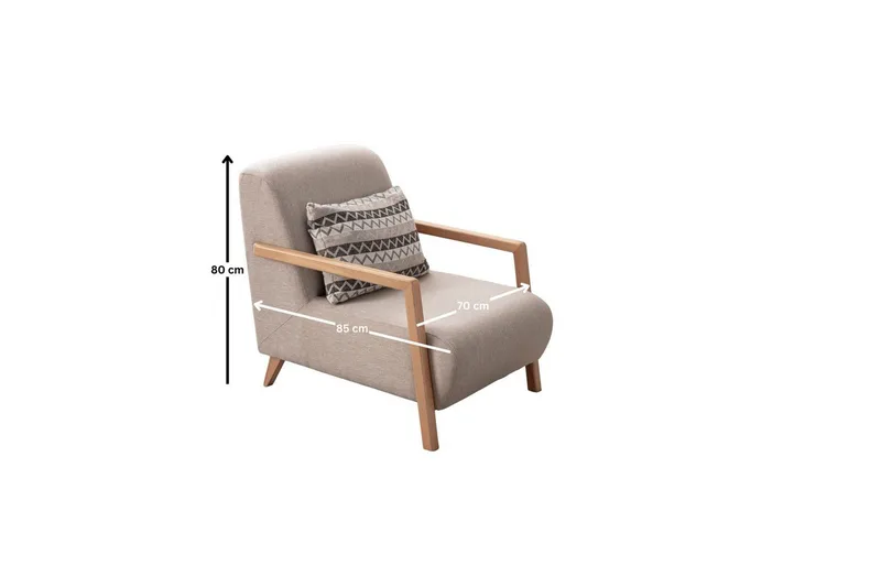 Latrona Lænestol - Cremehvid - Møbler - Stole & lænestole - Lænestole