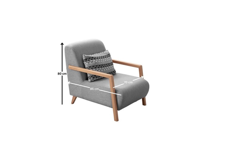 Latrona Lænestol - Grå - Møbler - Stole & lænestole - Lænestole