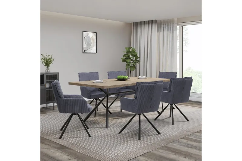 Les Armlænestol - Grå - Møbler - Stole & lænestole - Spisebordsstole & køkkenstole