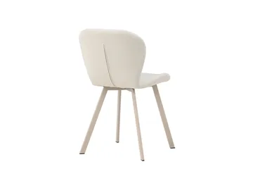 Lilja Spisebordsstol i Stof med Metalben - Beige - Møbler - Stole & lænestole - Spisebordsstole & køkkenstole