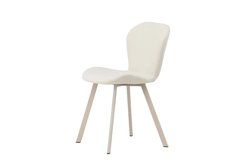 Lilja Spisebordsstol i Stof med Metalben - Beige - Møbler - Stole & lænestole - Spisebordsstole & køkkenstole