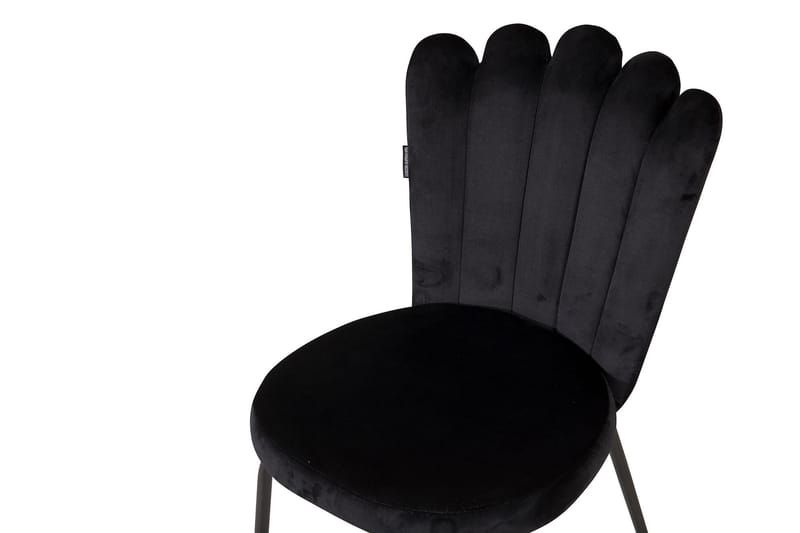 Limhamn Armstol Velour - Sort - Spisebordsstole & køkkenstole - Armstole