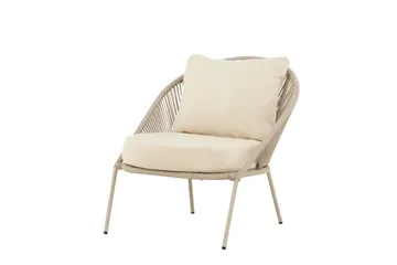 Lindos lænestol udendørs - Beige - Havemøbler - Loungemøbler - Loungestol udendørs