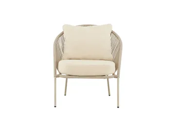 Lindos lænestol udendørs - Beige - Havemøbler - Loungemøbler - Loungestol udendørs
