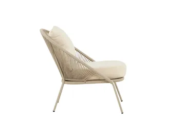 Lindos lænestol udendørs - Beige - Havemøbler - Loungemøbler - Loungestol udendørs