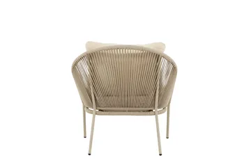 Lindos lænestol udendørs - Beige - Havemøbler - Loungemøbler - Loungestol udendørs